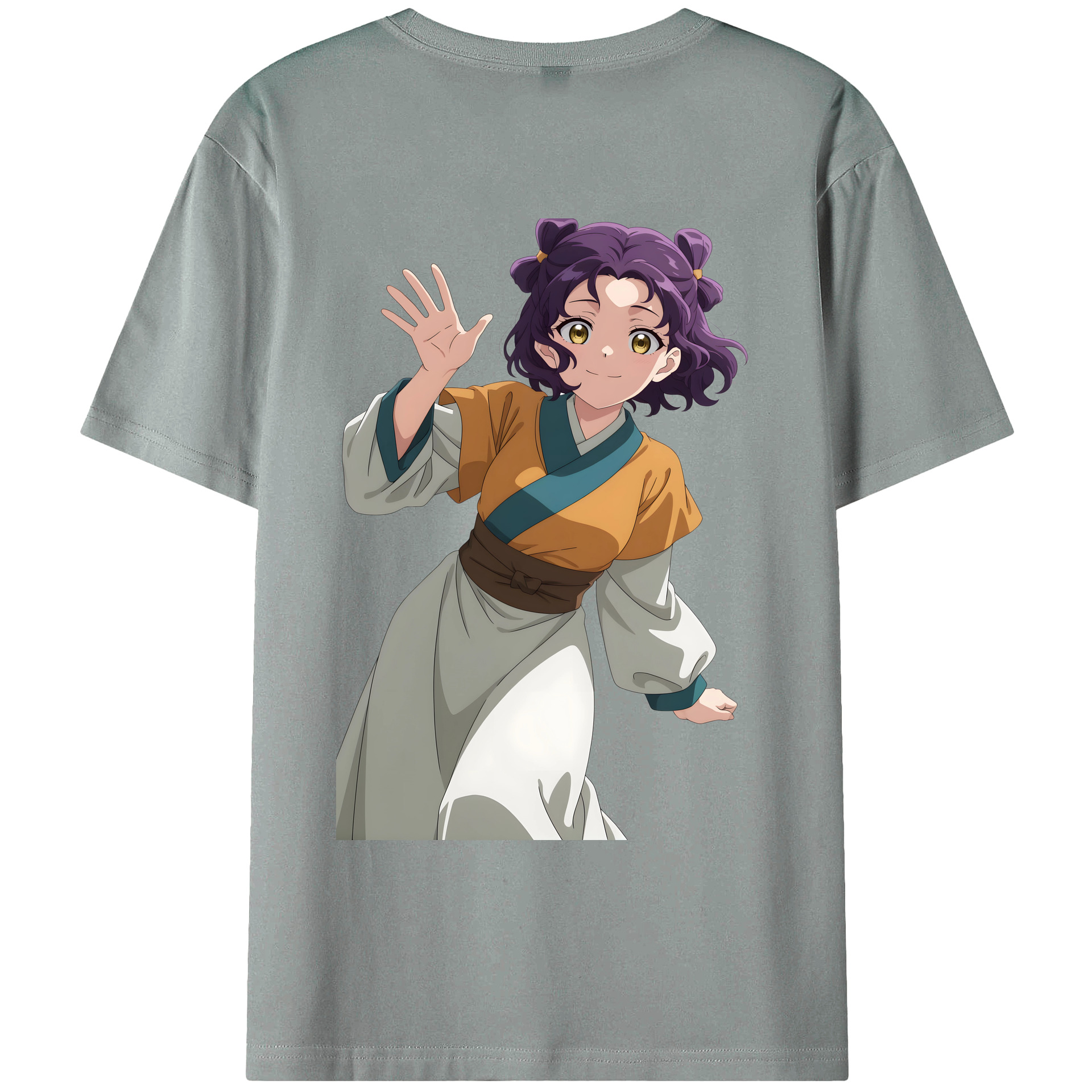 （画像用） 薬屋のひとりごと The Apothecary Diaries 綿100％ メンズ半袖Tシャツ（バックプリント） 通気性
